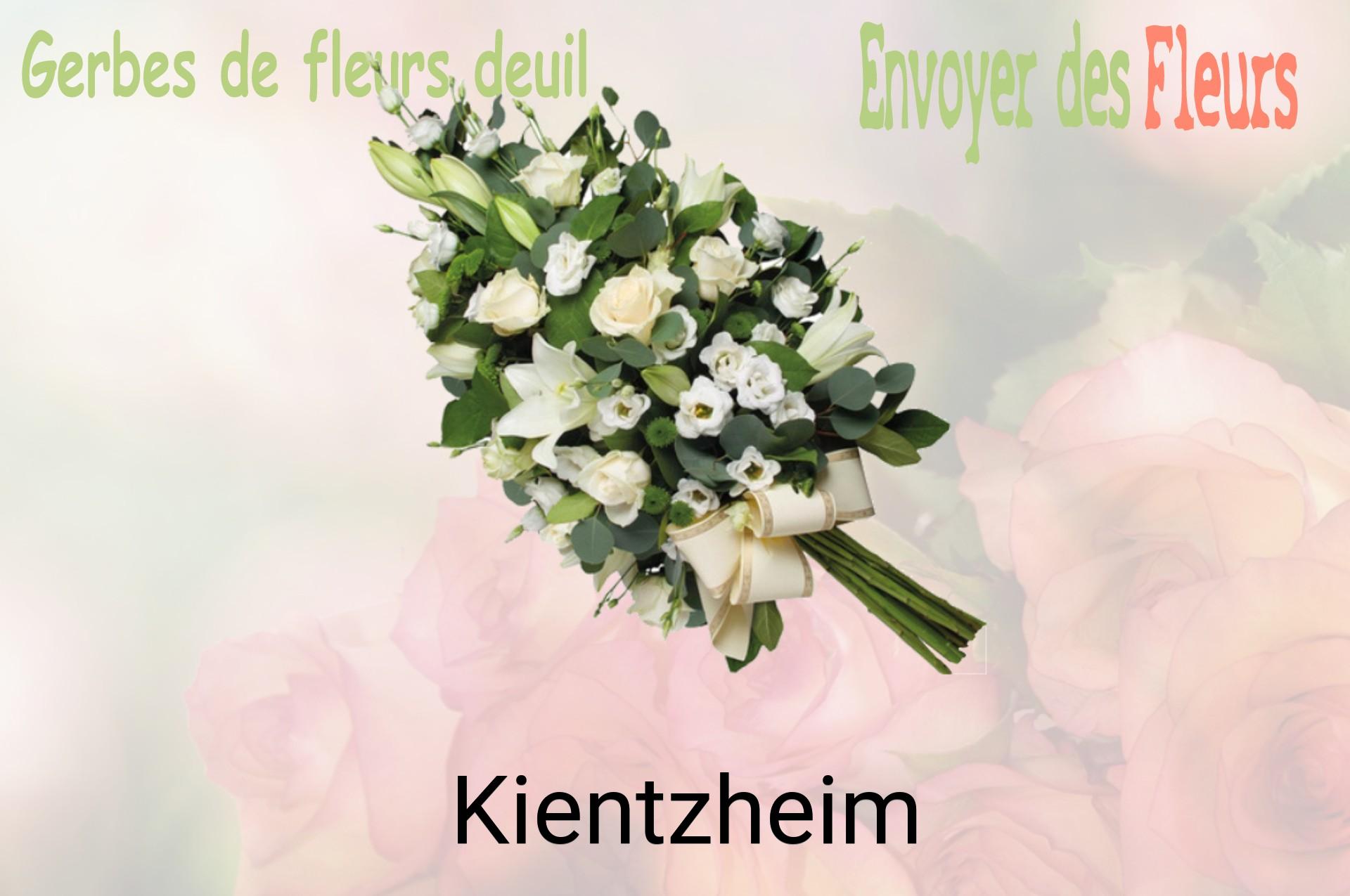 Gerbe de fleurs de deuil livrée à Kientzheim